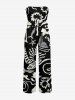 Coconut Tree Sun Sailboat Print Matching Hawaii Beach Outfit For Couples -  