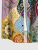 Flower Colorblock Print Matching Hawaii Beach Outfit For Couples -  