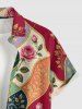 Flower Colorblock Print Matching Hawaii Beach Outfit For Couples -  