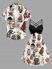 Flower Snake Umbrella Spider Web Print Ruched Lattice Crisscross Straps Hawaii Dress -  