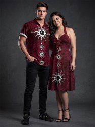 Sun Print Matching Outfit For Couples -  