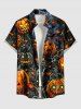 Halloween Pumpkin Spider Web Bat Print Matching Outfit For Couples -  
