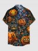 Halloween Pumpkin Spider Web Bat Print Matching Outfit For Couples -  