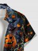 Halloween Pumpkin Spider Web Bat Print Matching Outfit For Couples -  