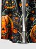 Halloween Pumpkin Spider Web Bat Print Matching Outfit For Couples -  