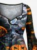 Halloween Pumpkin Spider Web Bat Print Matching Outfit For Couples -  