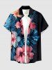 Hibiscus Flowers Tropical Leaf Print Matching Hawaii Beach Outfit For Couples -  