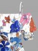Flower Leaf Print Matching Hawaii Beach Outfit For Couples -  
