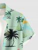 Coconut Tree Dinosaur Sun Print Matching Hawaii Beach Outfit For Couples -  