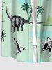 Coconut Tree Dinosaur Sun Print Matching Hawaii Beach Outfit For Couples -  
