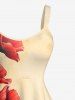 Robe A-line Hawaï à imprimé fleur ombré - Bronze 5X