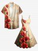 Robe A-line Hawaï à imprimé fleur ombré - Bronze 5X