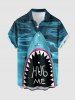 Shark Sea Print Matching Hawaii Beach Outfit For Couples -  