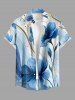 Hibiscus Flower Print Matching Hawaii Beach Outfit For Couples -  
