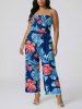 Tropical Leaf Hibiscus Flower Print Matching Hawaii Beach Outfit For Couples -  