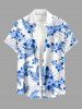 Hibiscus Flowers Tropical Leaf Print Matching Hawaii Beach Outfit For Couples -  