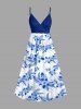 Hibiscus Flowers Tropical Leaf Print Matching Hawaii Beach Outfit For Couples -  
