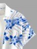 Hibiscus Flowers Tropical Leaf Print Matching Hawaii Beach Outfit For Couples -  