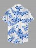 Hibiscus Flowers Tropical Leaf Print Matching Hawaii Beach Outfit For Couples -  