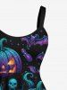 Halloween Pumpkin Flowers Leaf Bat Coconut Tree Skull Print Matching Outfit For Couples -  