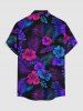Tropical Leaf Hibiscus Flower Print Matching Hawaii Beach Outfit For Couples -  