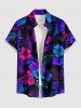 Tropical Leaf Hibiscus Flower Print Matching Hawaii Beach Outfit For Couples -  