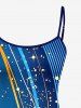 Robe Hawaii à imprimé ombré Curve - Cadetblue 5X