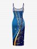 Robe Hawaii à imprimé ombré Curve - Cadetblue 5X
