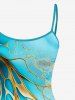 Marble Stained Print Matching Hawaii Beach Outfit For Couples -  
