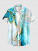 Marble Stained Print Matching Hawaii Beach Outfit For Couples -  