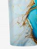 Marble Stained Print Matching Hawaii Beach Outfit For Couples -  