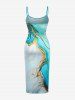 Marble Stained Print Matching Hawaii Beach Outfit For Couples -  