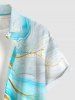 Marble Stained Print Matching Hawaii Beach Outfit For Couples -  