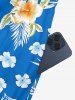 Tropical Leaf Hibiscus Flower Print Matching Hawaii Beach Outfit For Couples -  