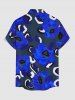 African Printed Matching Couple Outfit Flower Hawaiian Set -  