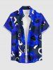 African Printed Matching Couple Outfit Flower Hawaiian Set -  