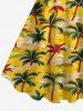 Robe débardeur hawaïenne à imprimé cocotier (bretelles réglables) - Deep Yellow XXS