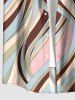 African Printed Matching Couple Outfit Curve Colorblock Hawaiian Set -  