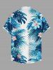 Flowers Tropical Leaf Print Matching Hawaii Beach Outfit For Couples -  