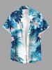 Flowers Tropical Leaf Print Matching Hawaii Beach Outfit For Couples -  