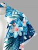 Flowers Tropical Leaf Print Matching Hawaii Beach Outfit For Couples -  