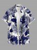 Flowers Leaf Print Matching Hawaii Beach Outfit For Couples -  