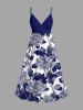 Flowers Leaf Print Matching Hawaii Beach Outfit For Couples -  