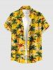 Coconut Tree Print Matching Hawaii Beach Outfit For Couples -  