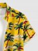 Coconut Tree Print Matching Hawaii Beach Outfit For Couples -  