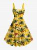 Coconut Tree Print Matching Hawaii Beach Outfit For Couples -  