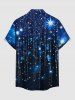 Galaxy Star Tassel Glitter 3D Print Matching Hawaii Beach Outfit For Couples -  