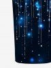 Galaxy Star Tassel Glitter 3D Print Matching Hawaii Beach Outfit For Couples -  