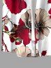 Flower Leaf Print Matching Hawaii Beach Outfit For Couples -  