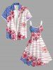 Robe débardeur hawaïenne à imprimé fleurs, feuilles et léopard (bretelles ajustables) - Rose clair XXS